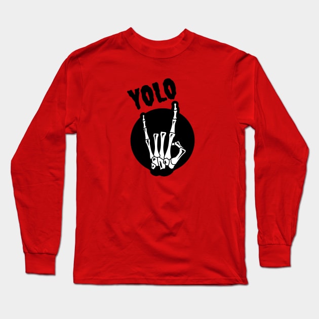 YOLO_skeleton_ Long Sleeve T-Shirt by shfashion